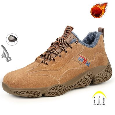 Winter Arbeitsschuhe Sicherheitsschuhe Stahlkappe Sicherheitsstiefel Gr.37-46