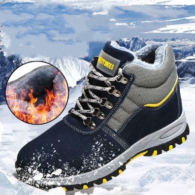 Winter Warm Gefuttert Arbeitsschuhe Sicherheitsschuhe Winterstiefel Stahlkappe