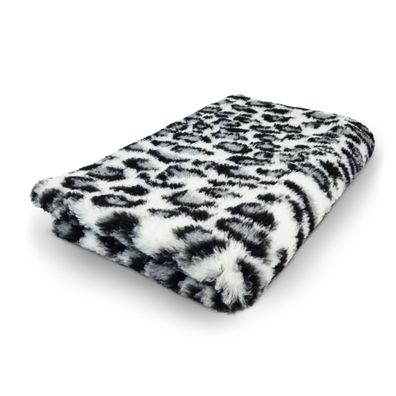 Vet Bed Hundedecke Hundebett Schlafplatz 150 x 100 cm Leopard grau