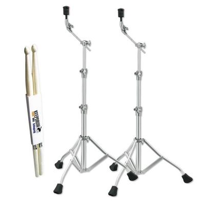 Tama Galgen-Beckenständer HC73BSX2 2er Set mit Schlagzeugstöcken