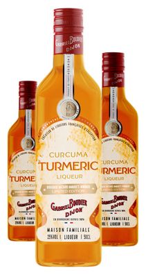 3 x Gabriel Boudier Liqueur de Curcuma Boudier
