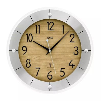 AMS - 5592 - Wanduhr - Quarz Funk - 31cm