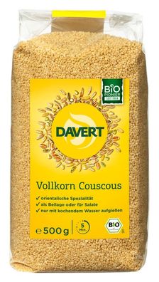 3x Davert Vollkorn Couscous 500g 500g