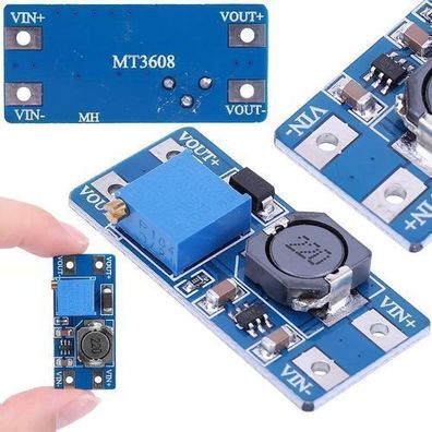 Rosfix DC-DC Step-Up Wandler MT3608 – 2–28V Ausgang | 2A, 93% Effizienz