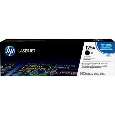 HP HP Cartridge No 125A HP125A HP 125A Black Schwarz (CB540A)