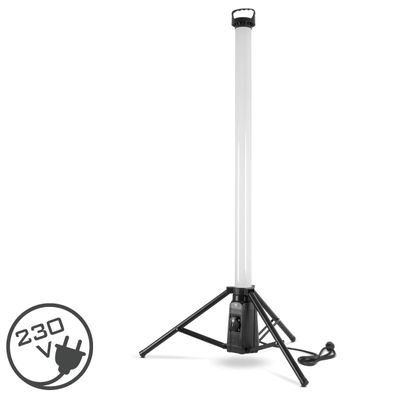Stahlwerk LED-Baustrahler 100 W 360° Arbeitsleuchte 7500 lm LED-Tower mit Stativ