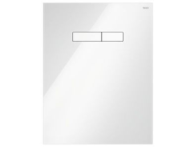 TECElux Betaetigungsglasplatte manuell Glas weiss glaenzend, Tasten weiss glaenzend 9
