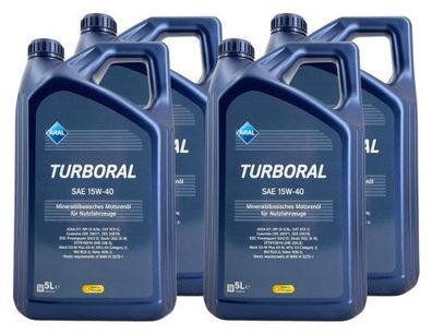 Aral Turboral 15W-40 4x5 Liter