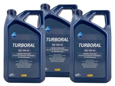 Aral Turboral 10W-40 3x5 Liter