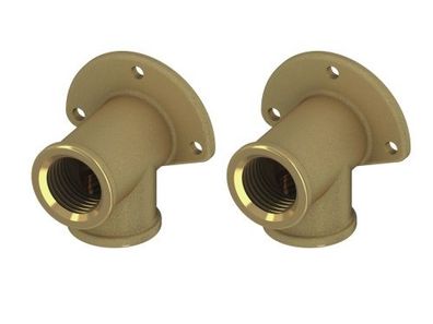 TECE-Wandscheiben Siliziumbronze 2 Wandscheiben 1/2" x 1/2" Innengewinde 9021032