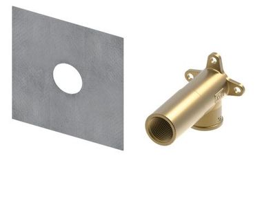 TECEprofil System-Wandscheibe 1/2"x1/2" lange Ausfuehrung, Si-Bronze 9021017