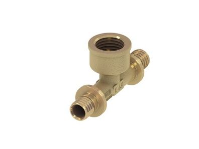 TECEflex T-Stueck IG Dim.16 x Rp 1/2" x 16, Siliziumbronze 709801