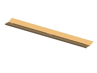 TECEdrainprofile Profildeckel Edelstahl Gold Optik glaenzend 675013