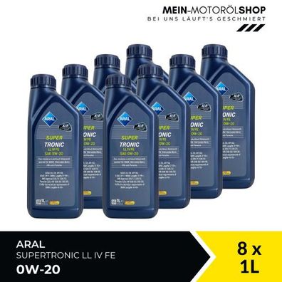 Aral SuperTronic LL IV FE 0W-20 8x1 Liter