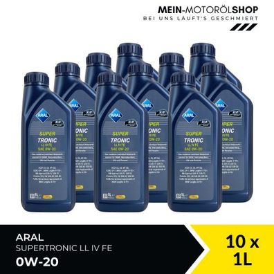 Aral SuperTronic LL IV FE 0W-20 10x1 Liter