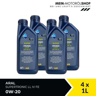 Aral SuperTronic LL IV FE 0W-20 4x1 Liter