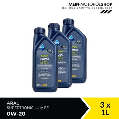Aral SuperTronic LL IV FE 0W-20 3x1 Liter