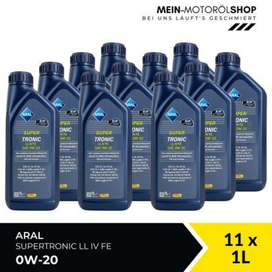 Aral SuperTronic LL IV FE 0W-20 11x1 Liter