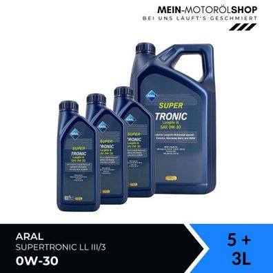 Aral SuperTronic LL III/3 0W-30 5 + 3 Liter
