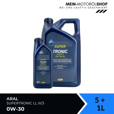 Aral SuperTronic LL III/3 0W-30 5 + 1 Liter