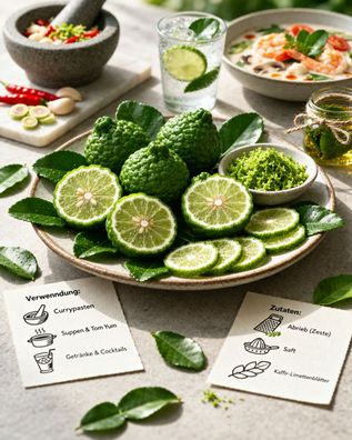 Kaffir Limette 140-180 cm Citrus Hystrix Kaffernlimette Combava Pflanze