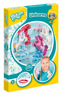 Totum Creativity Einhorn Gipsfiguren gießen basteln gestallten Einhorn Unicorn