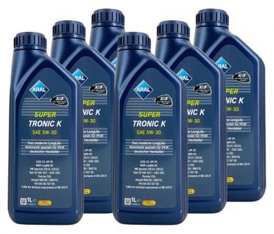 Aral SuperTronic K 5W-30 6x1 Liter