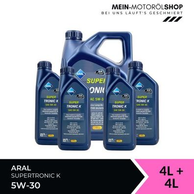 Aral SuperTronic K 5W-30 4 + 4 Liter