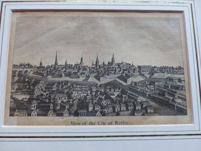 Original Kupferstich "View of the City Berlin" Gesamtansicht original 1820