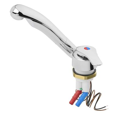 Kalt-Warm Wasserhahn Mischbatterie Keramik Samba Ø39 mm chrom Campingwasserhahn für W