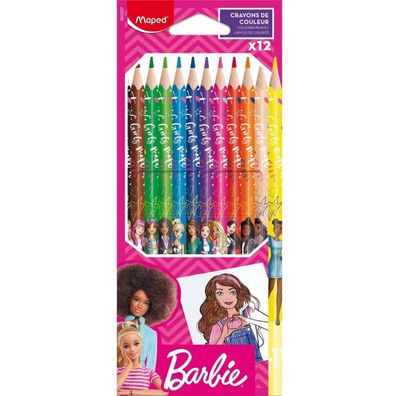 maped Barbie Buntstifte farbsortiert, 12 St