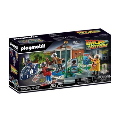 Playmobil 70634 Back to the Future Verfolgung mit Hoverboard, Konstruktionsspielzeug