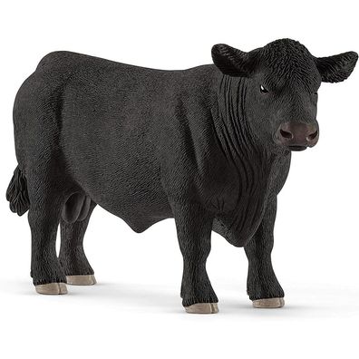 Schleich Farm World Black Angus Bulle, Spielfigur
