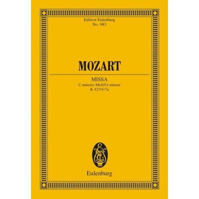 Missa c-Moll KV 427/417a Studienpartitur Noten