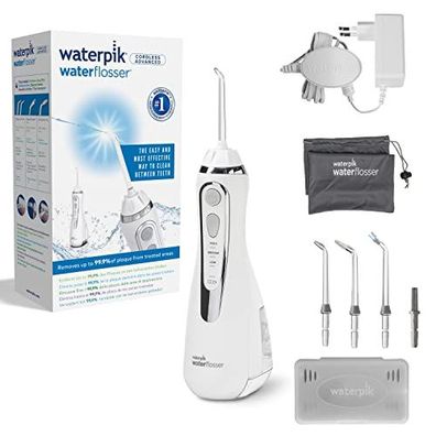 Waterpik kabellose Munddusche Cordless Advanced 4 Aufsätze Induktionsladung