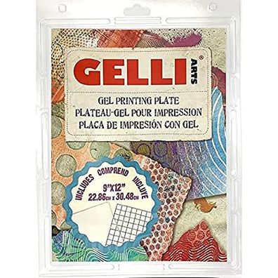 Gelli Arts Gel-Druckplatte 22,9 x 30,5 cm transparent