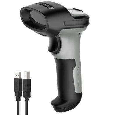 Inateck Bluetooth Barcode Scanner kabellos 1D BCST-70 Grau