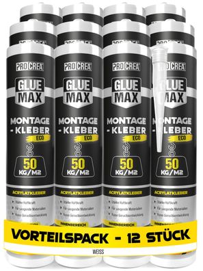 Procrea Montagekleber Eco 11er Pack weiß éberstreichbar bis 50 kg/qm