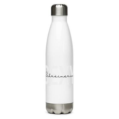 Edelstahl Trinkflasche Geschenkidee für Schreinerin "Sexy Schreinerin"
