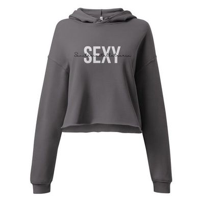 Crop-Hoodie Geschenkidee für Sanitärinstallateurin "Sexy Sanitärinstallateurin"