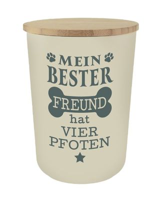 Personalisierte Futterdose, Vorratsdose f. Katzen u. Hunde- Mein bester Freund