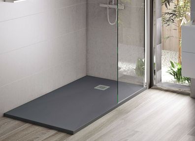Duschwanne Duschtasse Dusche flach Duschbecken 3cm hoch Mineralguss viele Größen
