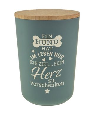 Personalisierte Futterdose, Vorratsdose f. Hunde - sein Herz