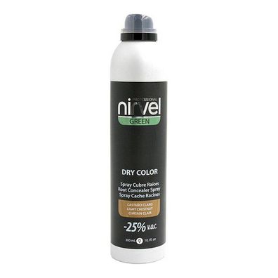 Ansatzspray für graues Haar Green Dry Color Nirvel Green Dry Kastanie hell (300ml)