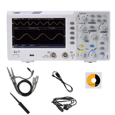 OWON SDS1102 Digitales Speicher-Oszilloskop 2 Kanäle 100 MHz 1GS/s