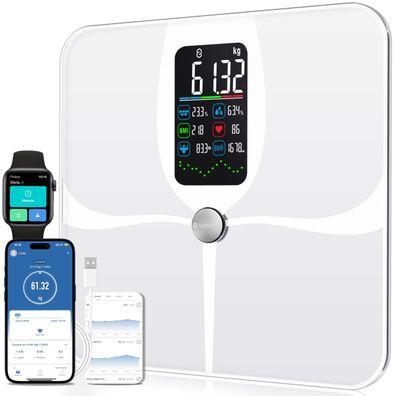 Lepulse Körperfettwaage F4 PRO intelligente Personenwaage mit App