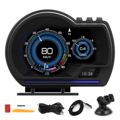 KIMISS Auto Head-up-Display OBD2 GPS HUD Tachometer Smart Gauge