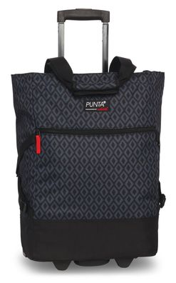 PUNTA wheel 'Print' Shopping-Roller * dunkelgrau/schwarz