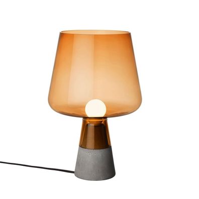 Iittala - Tischleuchte Leimu Designer Lampe Grau & Kupfer