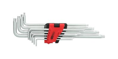 KS TOOLS Torx-Winkelstiftschlüssel-Satz, extra lang, 9-tlg